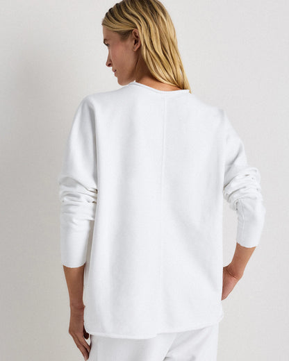 Organic French Terry Crew - XS / Ruby Red