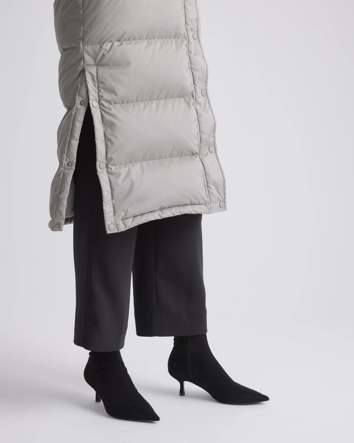 Responsible Down Long Puffer Jacket - XS / Black