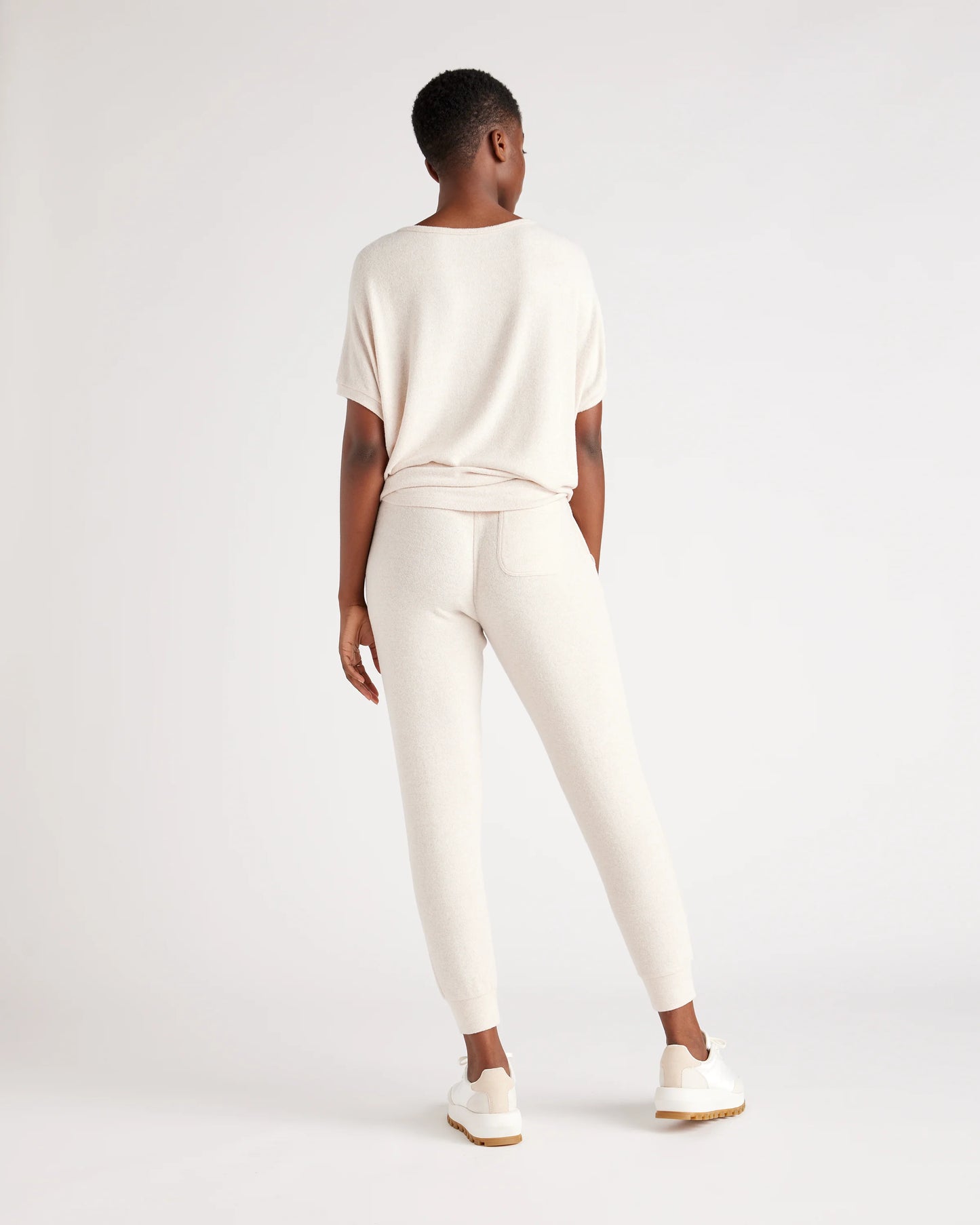 Brushed Lounge Joggers - XS / Heather Oatmeal