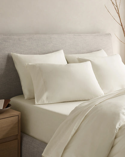 Organic Crisp Percale Sham Set - Standard / White