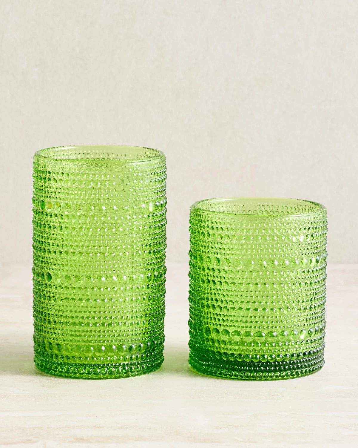 Jupiter Tall Glass Tumbler (Set of 6) - One Size / Fern Green