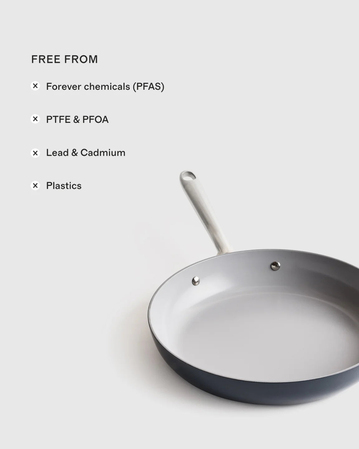 Ceramic Nonstick Frying Pan Set - One Size / Navy