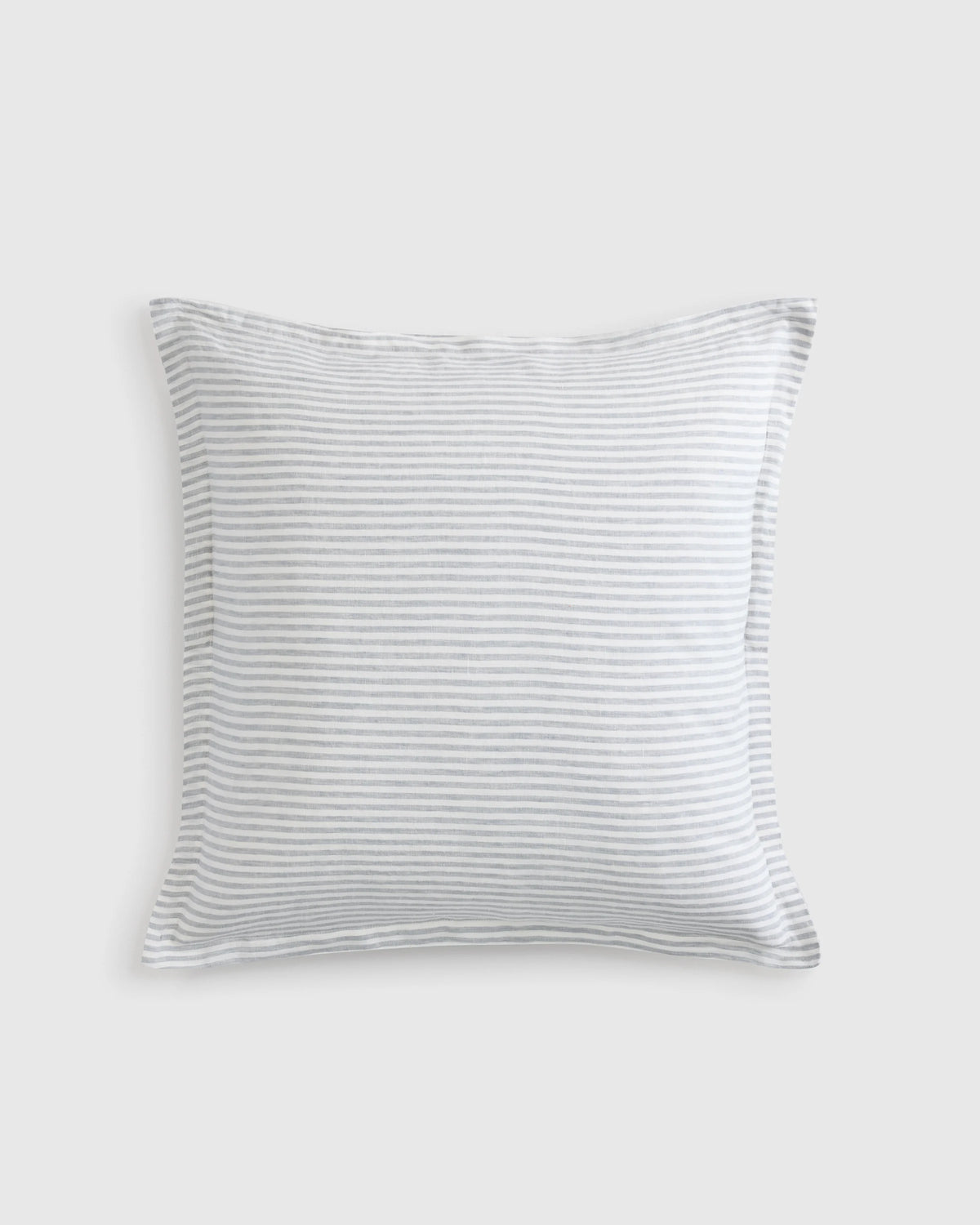 European Linen Stripe Euro Sham - Euro / Natural/White Stripe