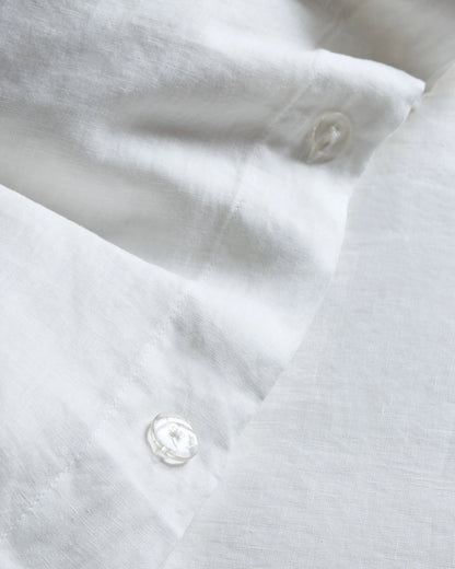 European Linen Duvet Cover Set - Twin / Peach
