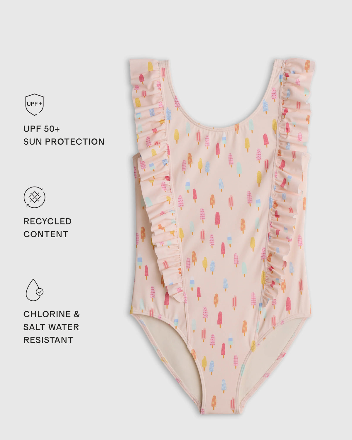 Ruffle One Piece Swimsuit - 0-3M / Pineapple