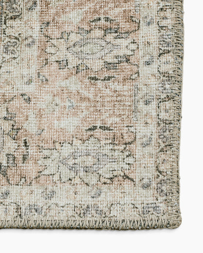 Verne Washable Rug - 3'9" x 5'6" / Green