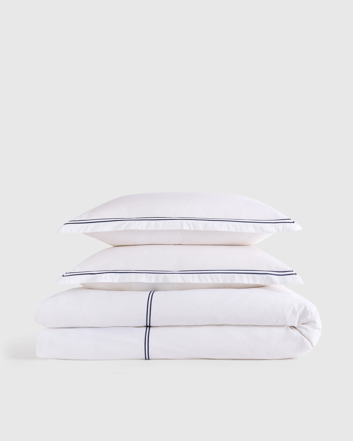Organic Crisp Percale Duvet Cover Set - Twin / Espresso