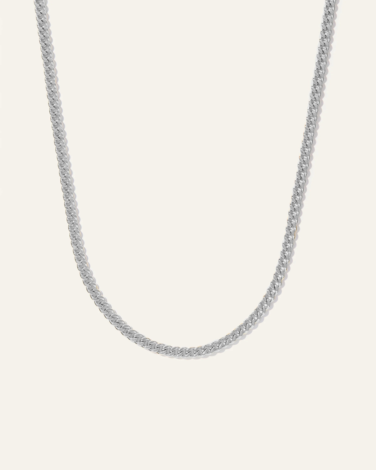 Cuban Curb Chain Necklace - 20" / Gold Vermeil