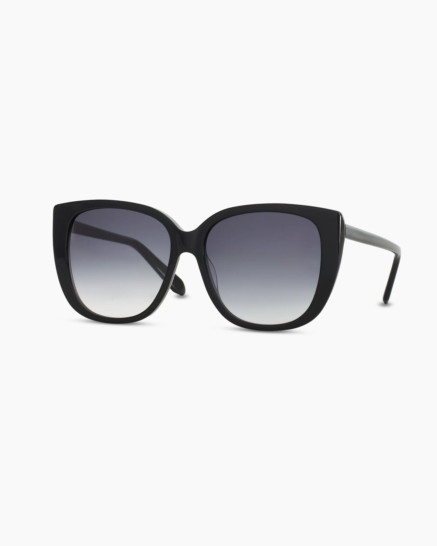 Reese Polarized Acetate Sunglasses - One Size / Black with Grey Gradient lens