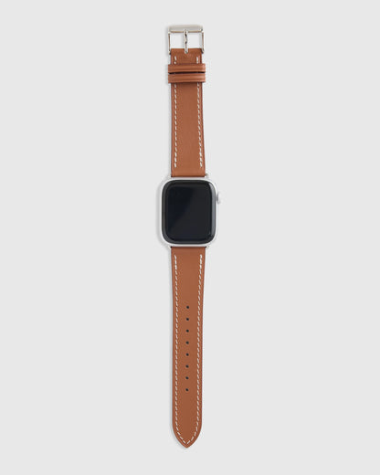 Leather Smartwatch Band - 38mm - 42mm / Cognac