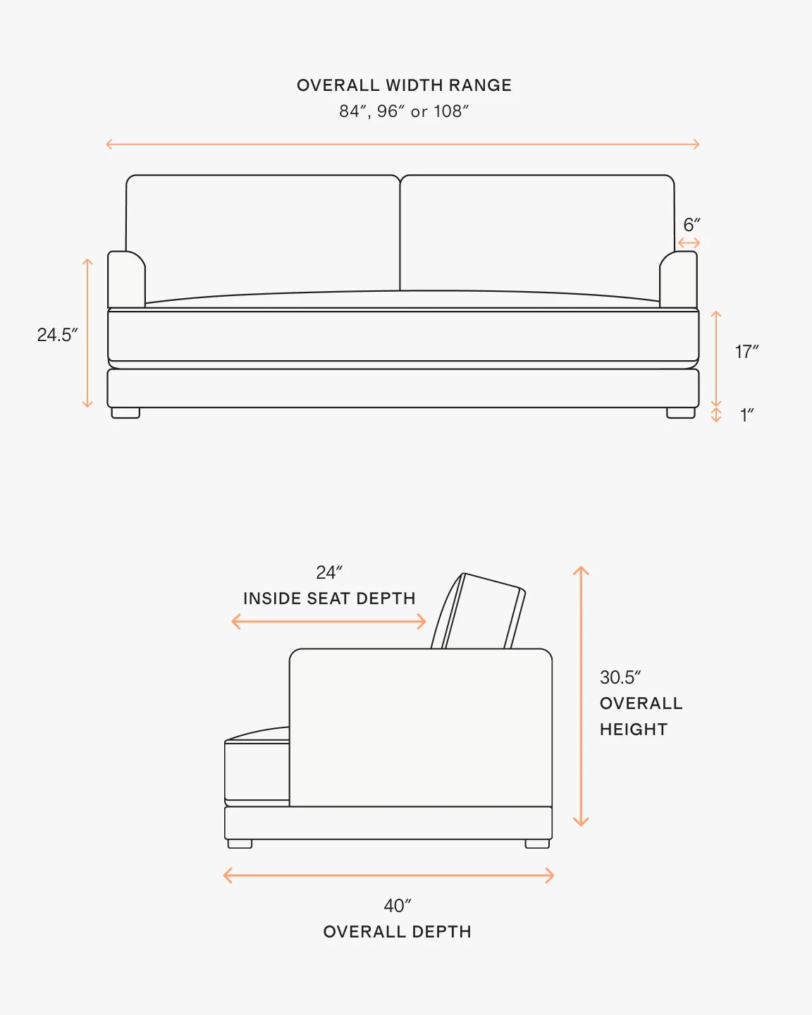 Sierra Curved Arm Sofa in Performance Velvet - 7ft / Sable