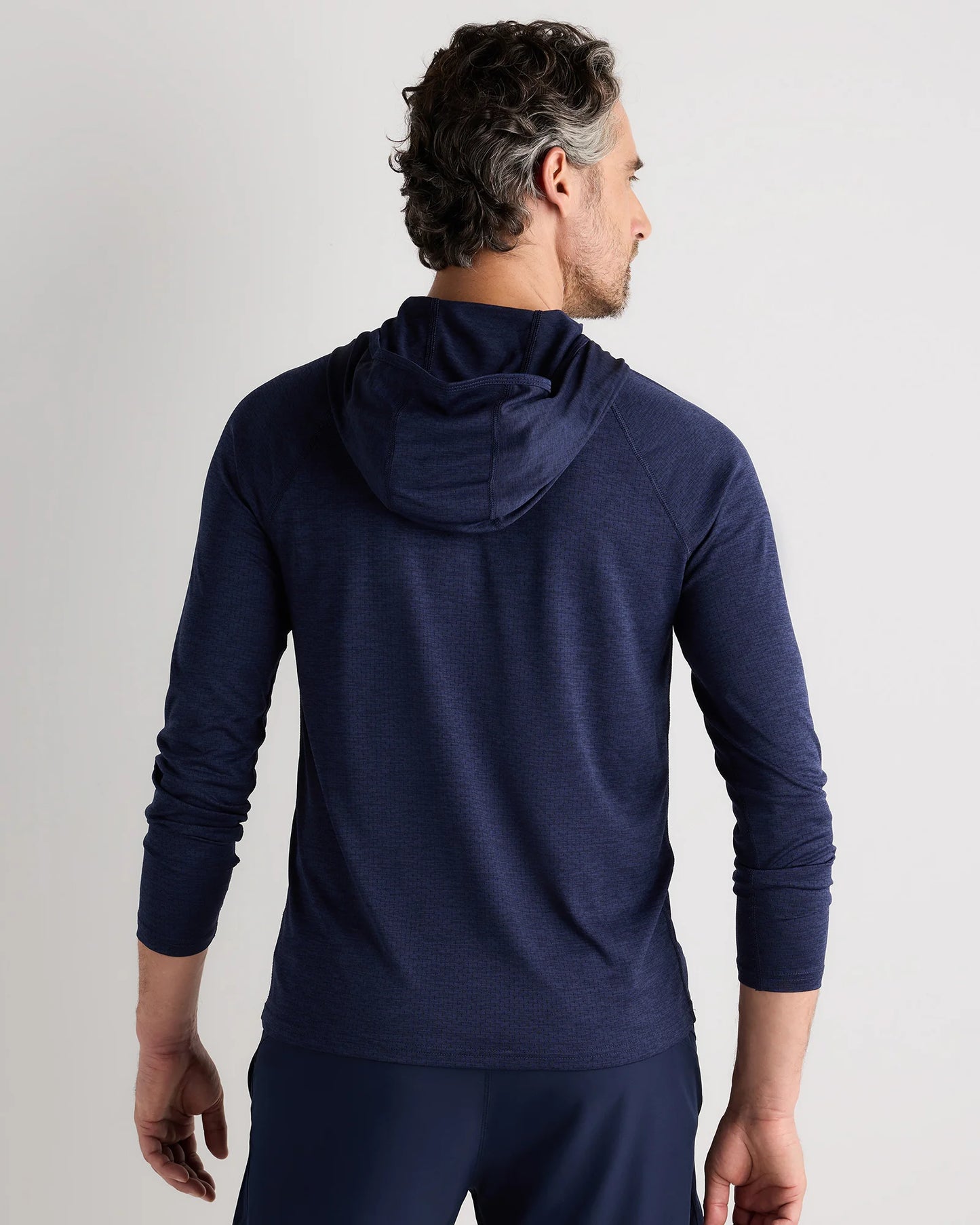 Mesh Performance Training Quarter Zip Hoodie - S / Heather Grey