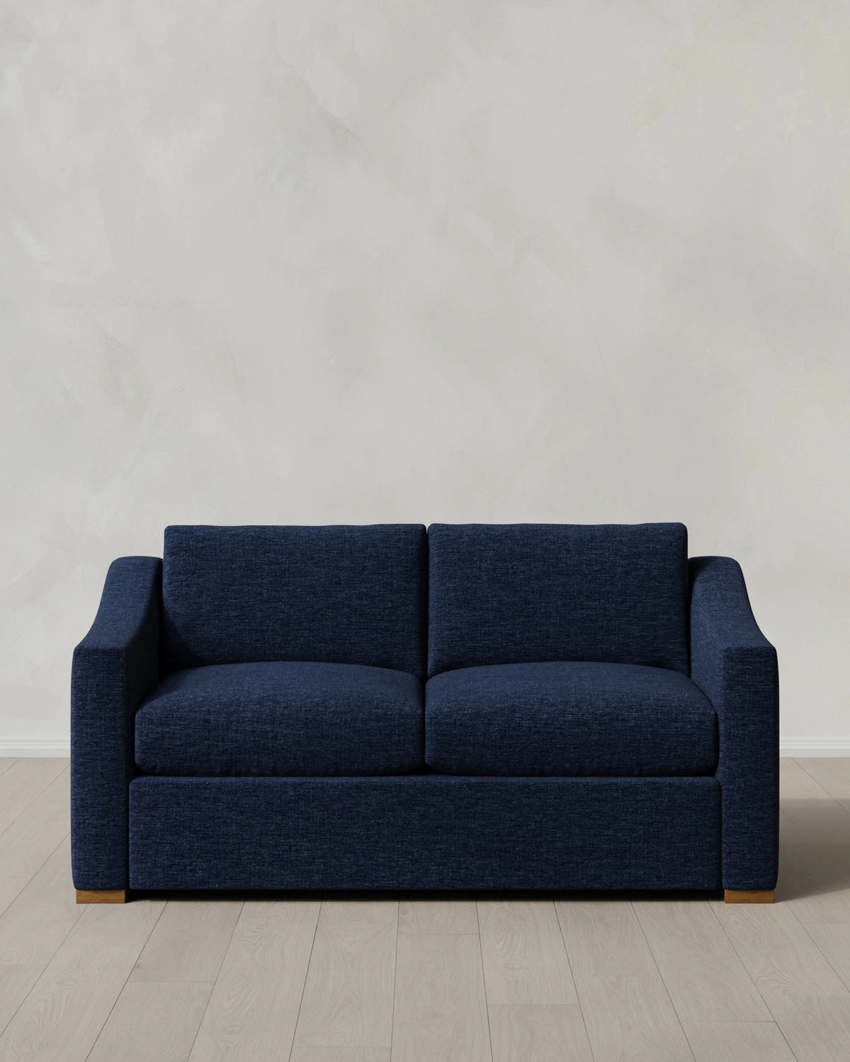 Hollis Slope Arm Sofa in Performance Chenille Linen Blend - 72" / Snow