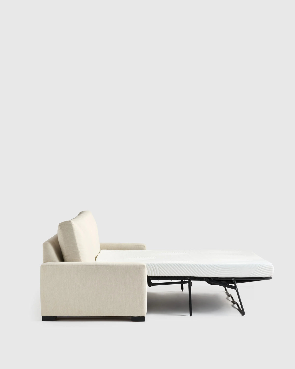 Stillman Sleeper Sofa in Performance Basketweave - Queen / Flax